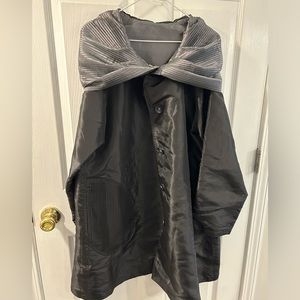 Ubu Black to Silver Reversible Parisian Raincoat